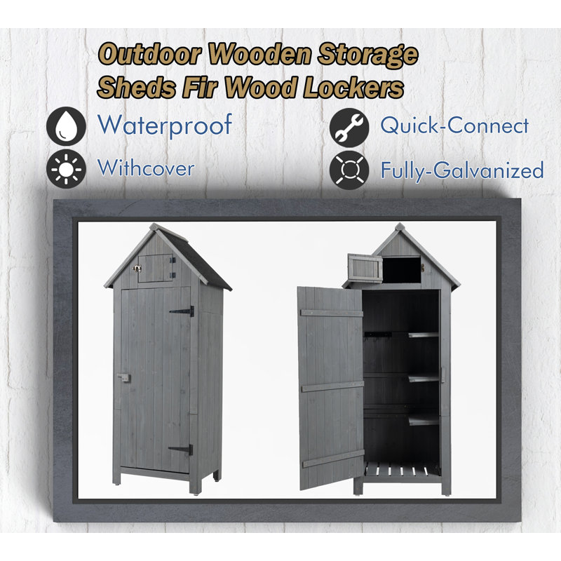 Outsunny 4 ft. W x 8 ft. D White Metal Lean to Garden Shed